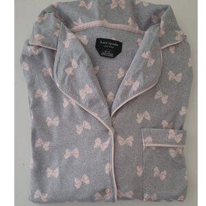 Kate spade 2 Piece Pajama Set - Gray , pink Bows  size M